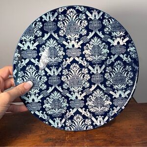 1 Patina Vie Madeline blue & white Porcelain dinner Plate